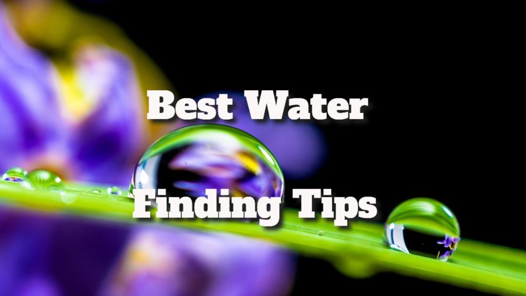 best water finding tips
