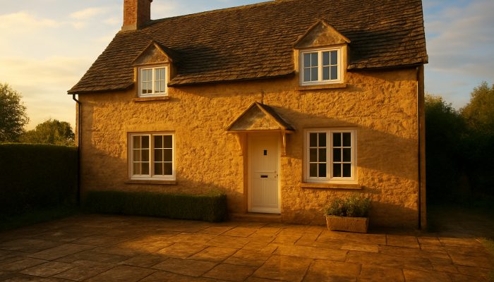 Sunlit Nether Compton cottage with gleaming windows and fresh linens following a comprehensive cleaning.