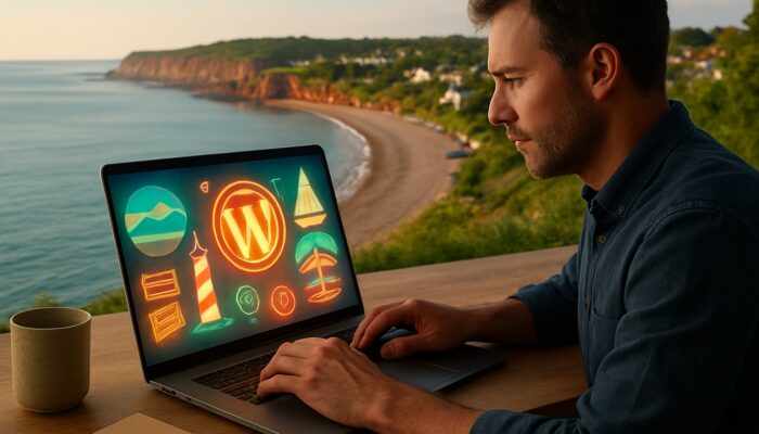 Local designer in Budleigh Salterton creating custom WordPress plugins inspired by Devon's coastal landscape.
